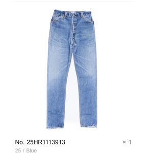 RE/DONE "The High Rise" Jean Size 25